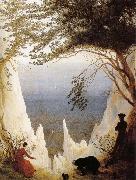 Caspar David Friedrich Chalk Cliffs on Rugen oil